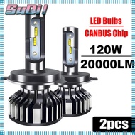 SUQI 2pcs Car LED Bulb H4 H7 H11 120W 20000LM with Canbus 6000K Headlight Bulbs