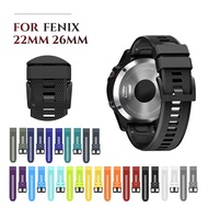 26m 22mm Watch Strap for Fenix 6x pro 5 5X Silicone Watch Bands  Wristbands Strap for Fenix 5X 6X 3