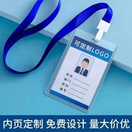 Work Permit Card Holder Employee Work Card Transparent Hard Card Holder Hard Shell Reference Card Fa
