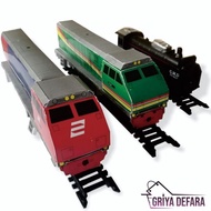 GRIYADEFARA PAPERCRAFT LOKOMOTIF KERETA API CC 203 CC203 SKALA HO 1/87 1:87 MESIN RAILKING