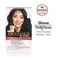 Loreal excellence creme hair color 1 black black hair dye.