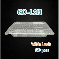 GO-L2H OPS Container with Lock 50pcs Bakery Box Bekas Kuih