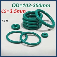 FKM O-Ring / CS3.5mm*OD102-350mm / Green O-ring gasket / Fluorine rubber sealing ring / high tempera
