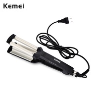 Kemei Professional Wave Hair Styler 3 Barrels Big Wave Curling Iron Hair Curlers Crimping Iron Fluff