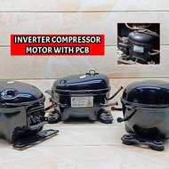 ( INVERTER ) [R600a]  REFRIGERATOR COMPRESSOR MOTOR  + PCB (SET) PC BOARD DONPER UNIVERSAL DC MOTOR 