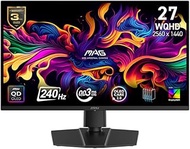 MSI MAG 271QP QD-OLED X24 27-inch 2560 x 1440 (QHD) Gaming Monitor, 240Hz, Adaptive-Synch, HDMI, Dis