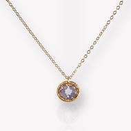 Halo【12月誕生石】坦桑石吊墜頸鏈 / 14KGF / 天然石