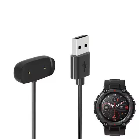 Smartwatch Dock Charger Adapter USB Charging Cable for Amazfit T-Rex 2/Ultra/Trex Pro Smart Watch Ch