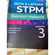 [PRELOVED ] BUKU NOTA DAN LATIHAN EKONOMI STPM SEM 3