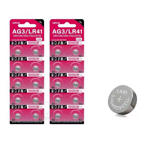 Cell Coin Lithium Battery AG3 1.55V Button Batteries SR41 192 L736 384 SR41SW CX41 LR41 392 Lamp Cha