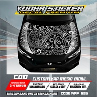 MESIN BATIK MOTIF CAR HOOD STICKER CAP/ 636-640 FREE CUSTOM