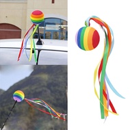 Antenna Ball Car Rainbow Ribbon Antenna Decoration