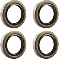 4 unit Seal Grease Roda Hub Gandar Treler 1.719" ID x 2.565" O.D untuk Dexter 010-019-00 (10-19) Tra