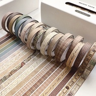 ENWEI 7mm*3 M [Box Split Thin Tape] Vintage Journal Masking Tape Washi Paper Washi Tape Scrapbooking