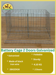 2 Doors Battery cage Galvanized/ cock cage/kulungan ng manok