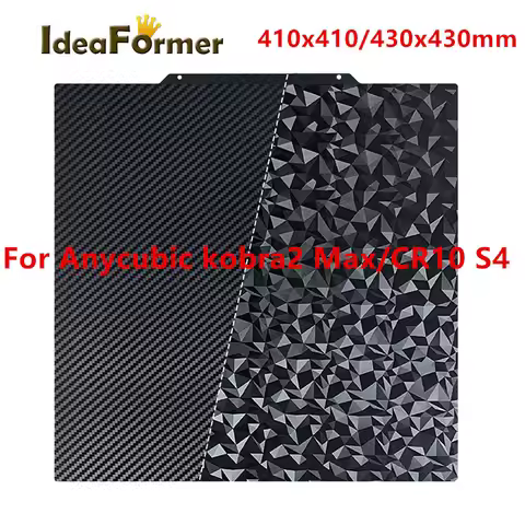 PEI Build Plate 410x410 430x430mm Spring Steel Sheet Pet Peo Plate CR10 S4 Build Plate 3D Printer An