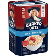 Quaker Oats Quick 1-Minute Oatmeal Breakfast Cereal 80 Oz Bags 2 Bags inside