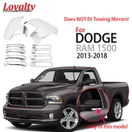Loyalty For Dodge RAM 1500 2013-2019 Side Rearview Mirror 4 Door Protect Handle Cover Chrome Auto Part Car Accessories Products
