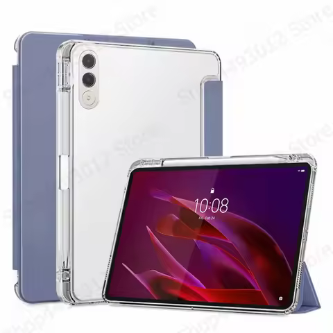 For Lenovo Yoga Tab 11.1 Case with Pen Holder PU Leather Soft Back Stand Cover For Funda Yoga Tab 11