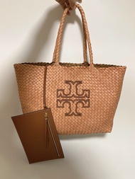 Tory Burch new cowhide woven Tote bag
