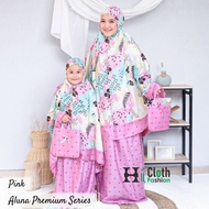 mukena dewasa premium murah motif bunga kekinian | mukena bali - pink-aluna