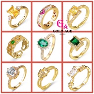 GA Jewelry Fashion Accessories Ready Stock 24K Bangkok 50 Designs Gold Plated Women Cincin Emas Kore