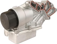 MITZONE Oil Filter Housing Compatible with 2006-2012 Mercedes C230 C300 C350 E350 E280 GLK350 ML450