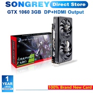 SRhonyra GTX 1060 3/6GB Graphics CardGDDR5 192-bit PCI Express 3.0 4K/8K Ultra HD Dual Fan Cooling H