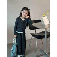 Bebe World korea style Joggers Set cute Princess Baggy Cotton Blend Hype Sweat Shirt Airport OOTD Ka