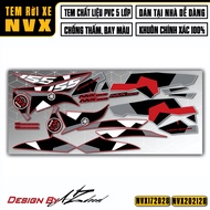 Tem Rời Dán Xe Máy NVX Thiết Kế Cực Hot Phong Cách | NVX28 | Decal Chế PVC Chống Nước Bền Màu Dán Ch