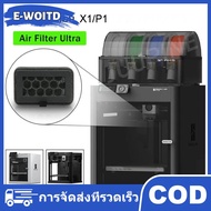 E-WOITD 1ชิ้นอุปกรณ์เครื่องพิมพ์3D สำหรับ Bambu Lab แผ่นกรองอากาศ HEPA 13 + ถ่านกัมมันต์คอมโบเปลี่ยน