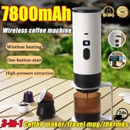 💎【Same-day Delivery】3-in-1 Portable Espresso Maker ✅ Capsule & Ground Coffee. 15Bar Pump for Travel 