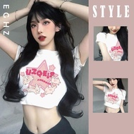 Cute Rabbit Cartoon Graphic Crop Top K96 Vintage Style For Women yk2 Clothing Tshirt
