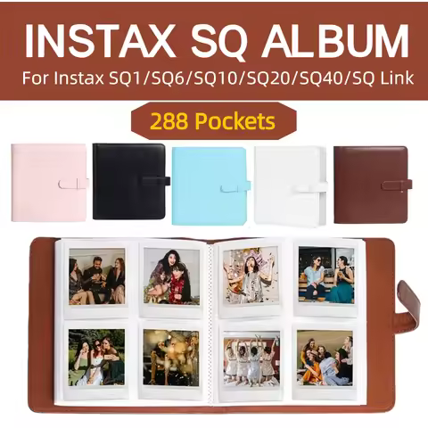 1 pc, 288 pockets Photo Album for Instax Square SQ1/SQ6/SQ10/SQ20/SQ40 Camera Kodak Mini 3 Square,Mi