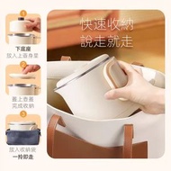 RL DEPARTMENT STORE - 摺疊水壺 旅行出差便攜式燒水壺 不銹鋼電熱水杯 迷你家用全自動摺疊電熱水壺 泡麵鍋 迷你宿舍家用便攜式小型 全自動不銹鋼電水煲 旅行露營用旅行電熱水煲 摺疊