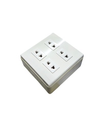 4 Gang Universal Outlet 16A 250V ( Panasonic) WEG6804+(4XWEG10919-5)+Utility Box