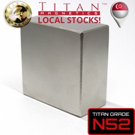 Block Neodymium Magnet 50x50x25mm, N52 “Kraken”