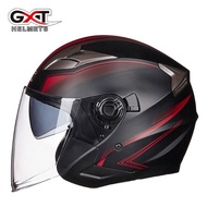 【PROMO】Original GXT Double Lens Motorcycle Helmet Double Lens Half Helmet