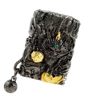 【ZIPPO官方旗艦店】招財貔貅(黑金)防風打火機 Z-073