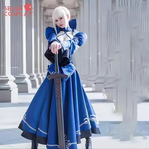 SBluuCosplay Alter Fate Saber Cosplay Costume Arutoria Pendoragon Cosplay Halloween Outfit Party Dre