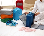Korean double-layer shoes bag golf shoes football shoes bag fitness yoga shoes box travel shoes bag waterproof.