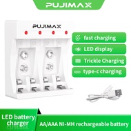 PUJIMAX battery charger NI-MH battery AA/AAA battery 9V battery rechargeable battery fast charging