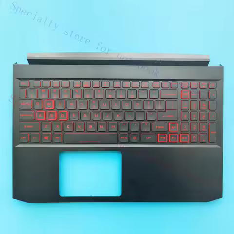 A+ New For Acer Nitro 5 AN515-57 Palmrest with Red Backlit 6B.QEXN2.001 Keyboard