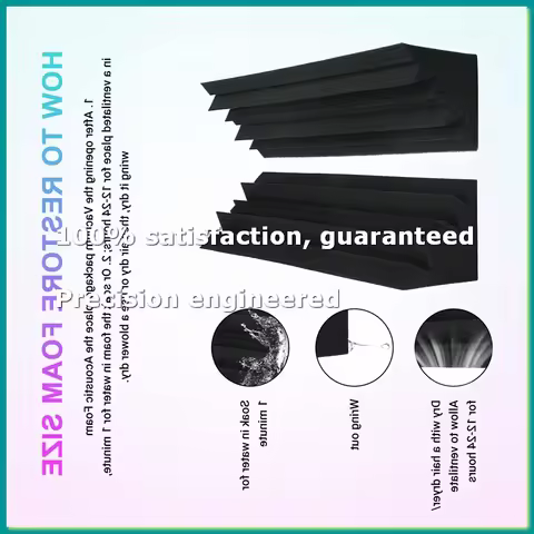 4 Pcs Acoustic Panels Studio Acoustic Soundproof Foam,Sound Treatment Bass Trap Corner,Sound Panels 