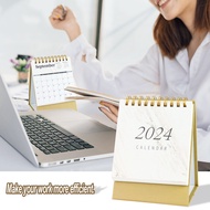 11 2024 calendar 2024Modern Minimalist Desk English Desk Calendar Decoration Gift in Stock Foreign Trade Calendar CQ32