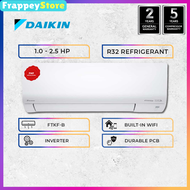 [Frappey] Daikin 1HP~2.5HP Inverter Air Conditioner R32 (FTKF25B)(FTKF35B)(FTKF50B)(FTKF71B)(FTKH28B