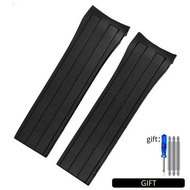 ☫▣﹍ นาฬิกายางสำหรับ Mido Navigator Ocean Star Calibre 80 หัวเข็มขัดเลื่อนแบบพับได้ M026.430 Series A