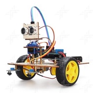 STEM Creative Wooden Robot Code Starter Kit For Arduino Robot UNO R3 Kit K-12 Classes C/C++ Programming Color Paint Pigment Smart Robot Car Kit DIY Robotics Starter Kit