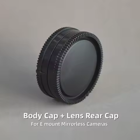 Camera Body Cover Lens Rear Cap Protect for Sony E Mount A6000 A6400 A7III A7IV A7C ZV-E10 A7RIII FX
