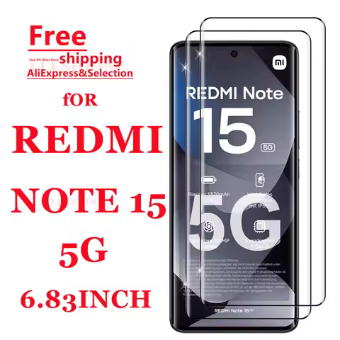 1/4Pcs Tempered Glass Screen Protector for Redmi Note15 5G - Smartphone Protection Suitable for Redm